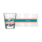 Miami Dolphins 2oz Stripe Shot Glass - Logo Brands - Flyclothing LLC
