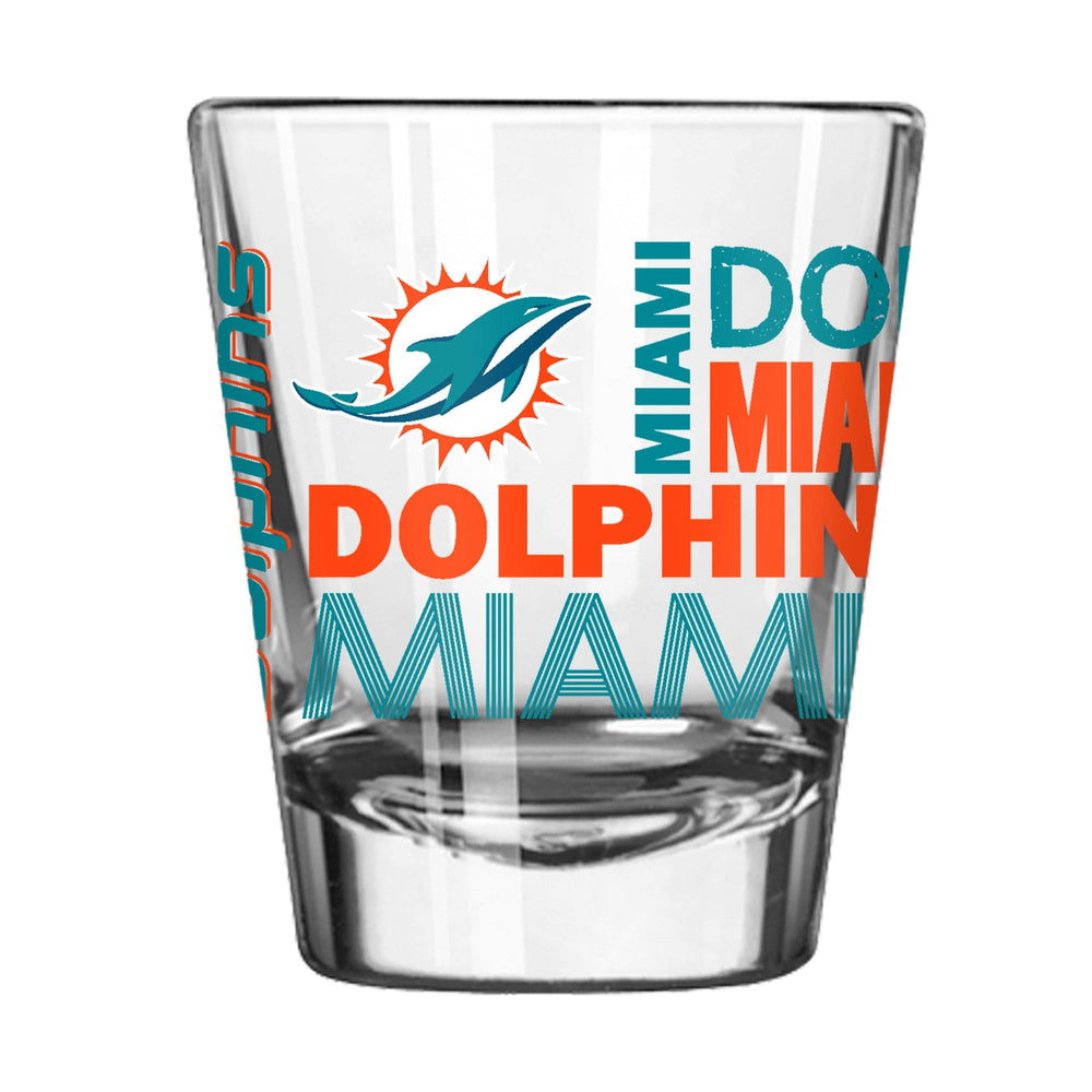 Miami Dolphins 2oz Spirit Shot Glass - Logo Brands - Flyclothing LLC