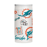 Miami Dolphins 12oz Native Powdercoat SlimCan Coolie - Logo Brands - Flyclothing LLC