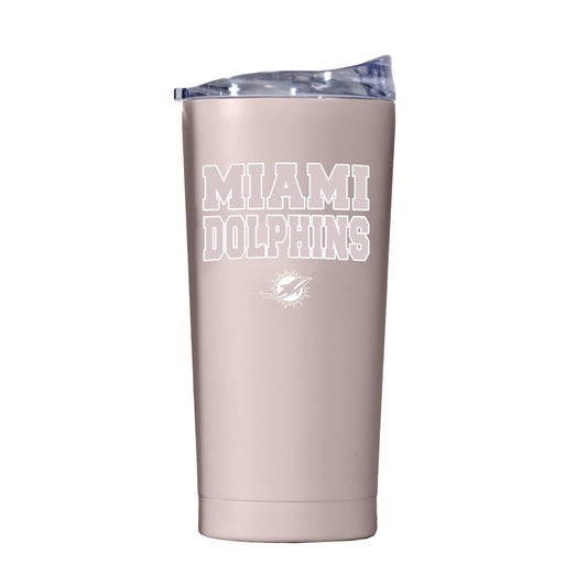 Miami Dolphins 20oz Stencil Powder Coat Tumbler - Logo Brands - Flyclothing LLC