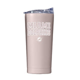Miami Dolphins 20oz Stencil Powder Coat Tumbler - Logo Brands - Flyclothing LLC
