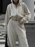 Zip Up Hoodie and Pocketed Pants Set - Trendsi - Flyclothing LLC