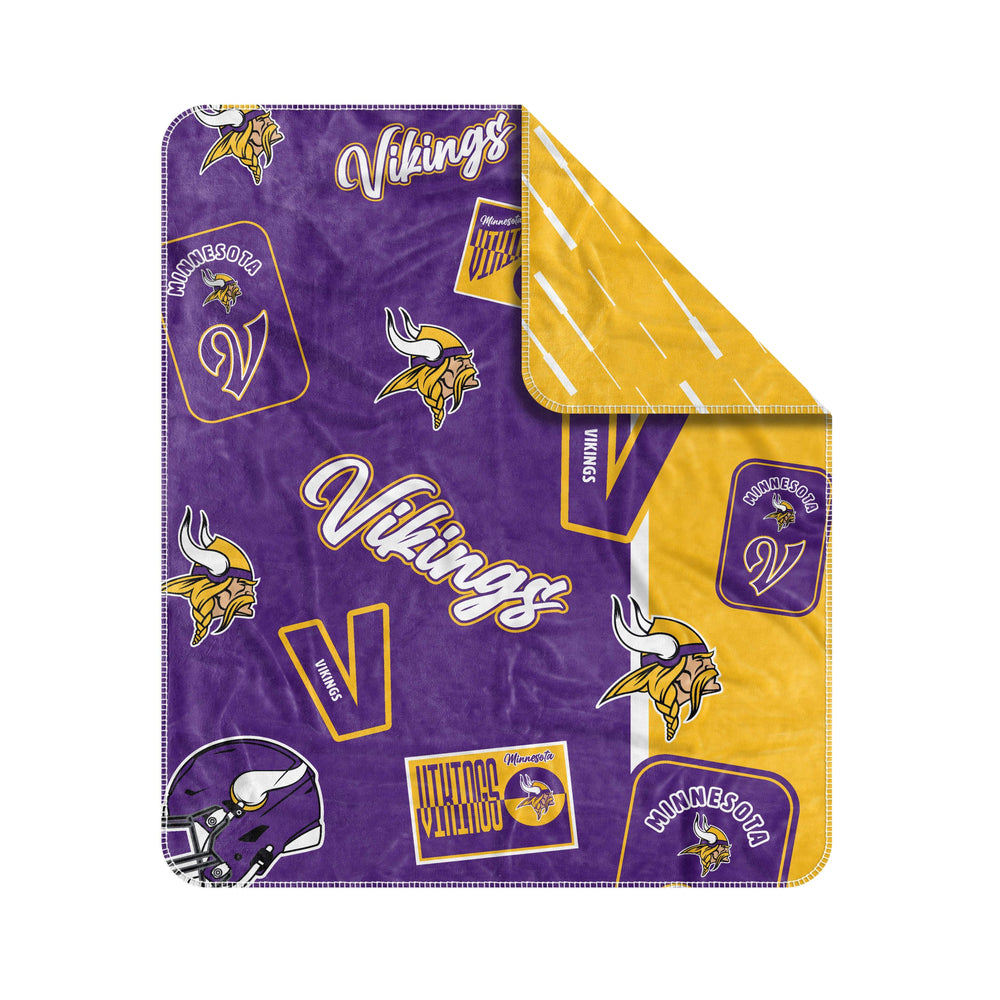 Minnesota Vikings Dream Weave Throw 50x60 - Logo Brands - Flyclothing LLC
