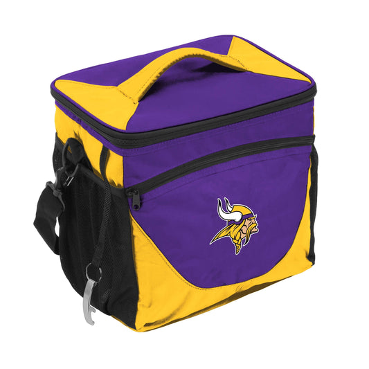 Minnesota Vikings 24 Can Cooler - Logo Brands - Flyclothing LLC