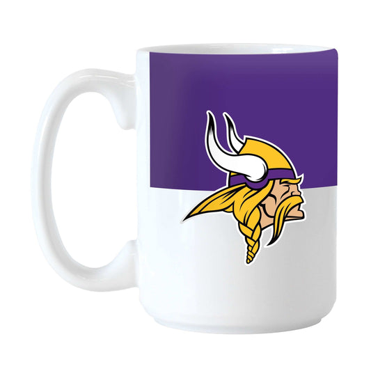 Minnesota Vikings 15oz Colorblock Sublimated Mug - Logo Brands - Flyclothing LLC