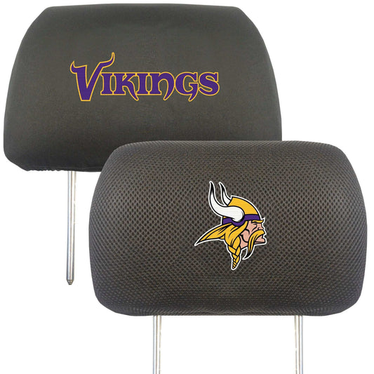 NFL - Minnesota Vikings Head Rest Cover - Logo Brands - Flyclothing LLC
