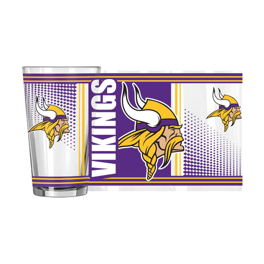 Minnesota Vikings 16oz Hero Pint Glass - Logo Brands - Flyclothing LLC