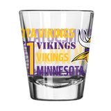 Minnesota Vikings 2oz Spirit Shot Glass - Logo Brands - Flyclothing LLC