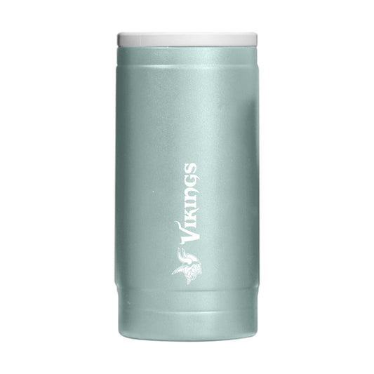 Minnesota Vikings Vertical Powder Coat Slim Can Coolie - Logo Brands - Flyclothing LLC