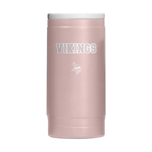 Minnesota Vikings Stencil Powder Coat Slim Can Coolie - Logo Brands - Flyclothing LLC