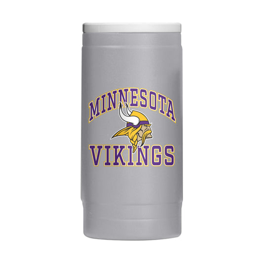 Minnesota Vikings 12oz Athletic Powdercoat SlimCan Coolie - Logo Brands - Flyclothing LLC