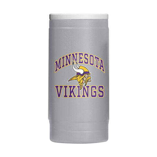 Minnesota Vikings 12oz Athletic Powdercoat SlimCan Coolie - Logo Brands - Flyclothing LLC