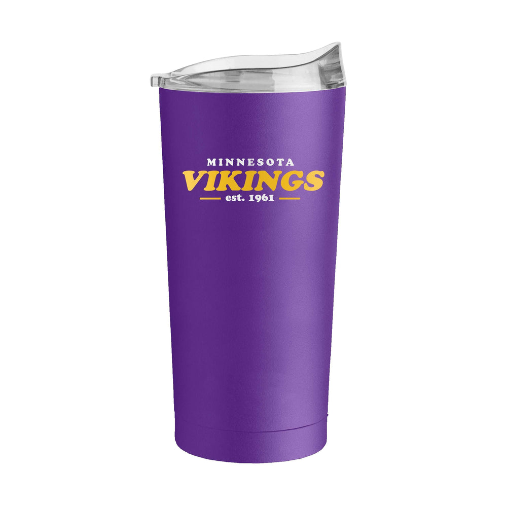 Minnesota Vikings 20oz Retro Stainless Steel Tumbler - Logo Brands - Flyclothing LLC
