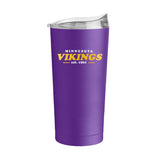 Minnesota Vikings 20oz Retro Stainless Steel Tumbler - Logo Brands - Flyclothing LLC