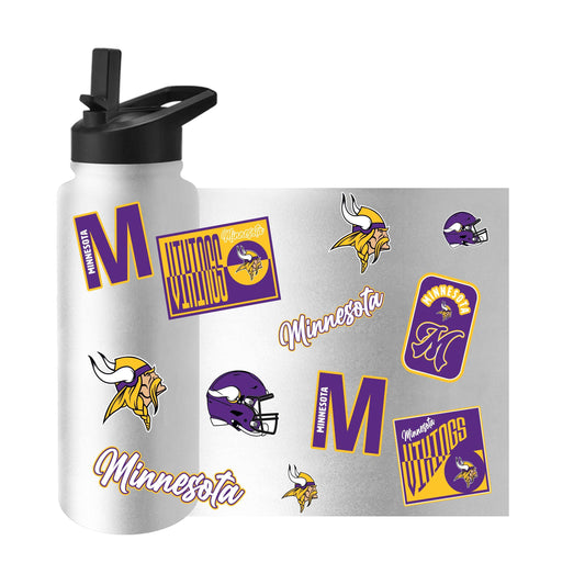 Minnesota Vikings Dreamweave 34oz Quencher Bottle - Logo Brands - Flyclothing LLC