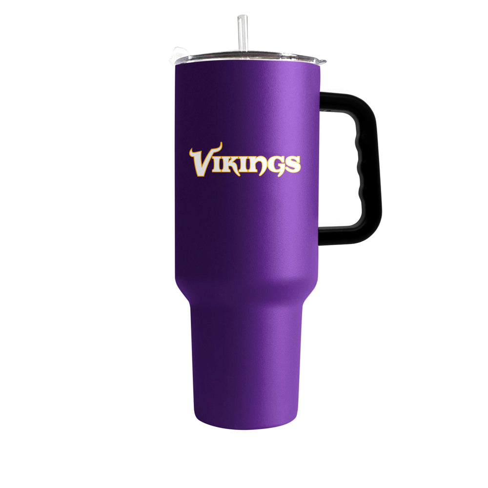 Minnesota Vikings 40oz Flipside Powder Coat Tumbler - Logo Brands - Flyclothing LLC