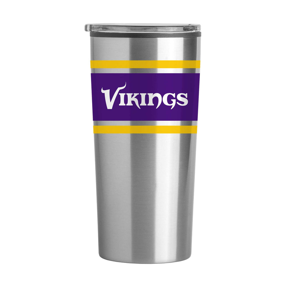 Minnesota Vikings Stripe 20 oz Fusion Tumbler - Logo Brands - Flyclothing LLC