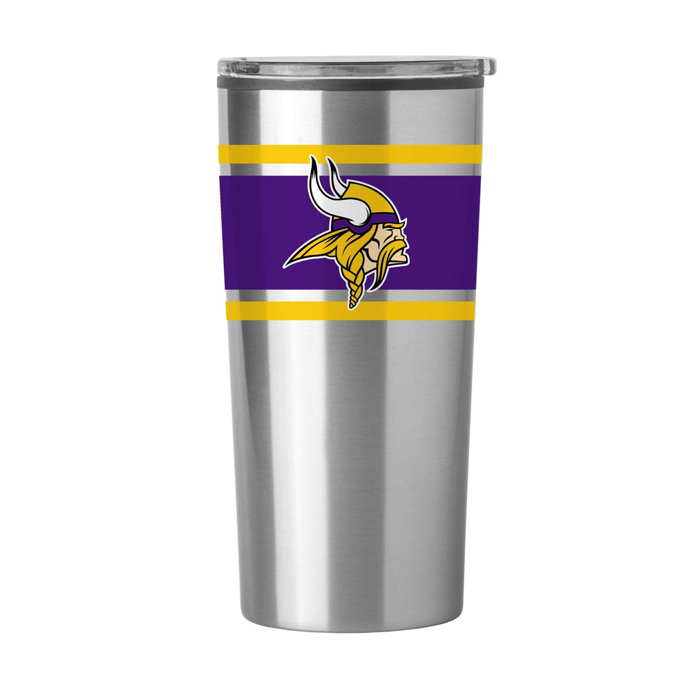 Minnesota Vikings Stripe 20 oz Fusion Tumbler - Logo Brands - Flyclothing LLC
