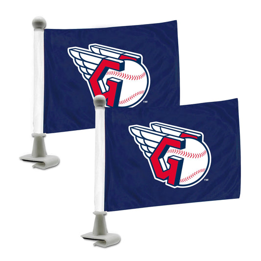 Cleveland Guardians Ambassador Car Flags - 2 Pack Mini Auto Flags, 4in X 6in - Cleveland Guardians