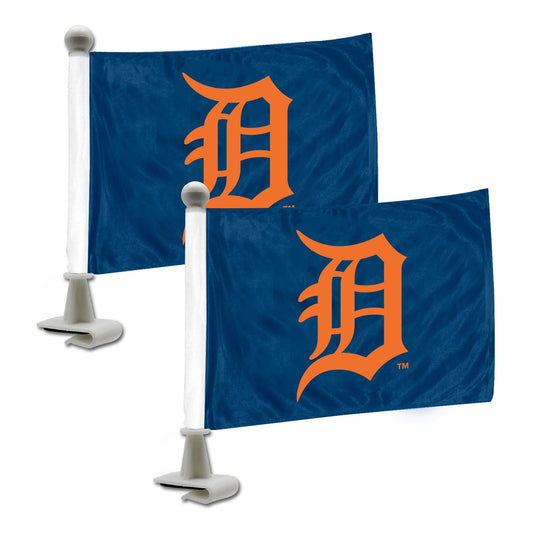 Detroit Tigers Ambassador Car Flags - 2 Pack Mini Auto Flags, 4in X 6in - Detroit Tigers