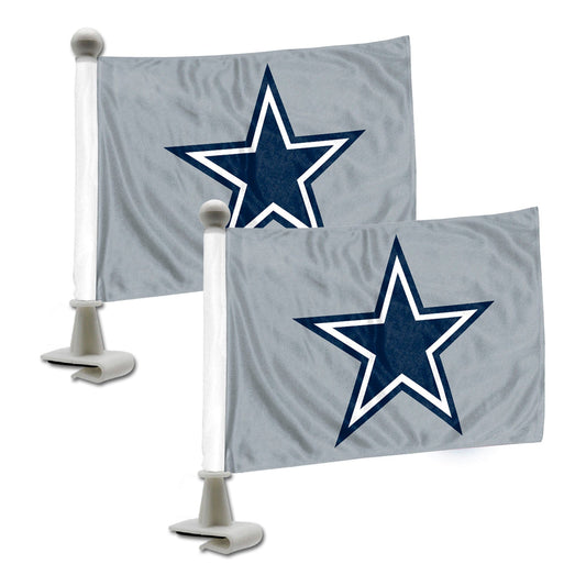 Dallas Cowboys Ambassador Car Flags - 2 Pack Mini Auto Flags, 4in X 6in - Dallas Cowboys