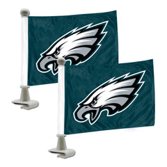 Philadelphia Eagles Ambassador Car Flags - 2 Pack Mini Auto Flags, 4in X 6in - Philadelphia Eagles