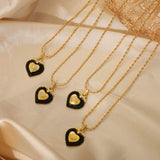 Titanium Steel Heart Shape Necklace - Trendsi - Flyclothing LLC