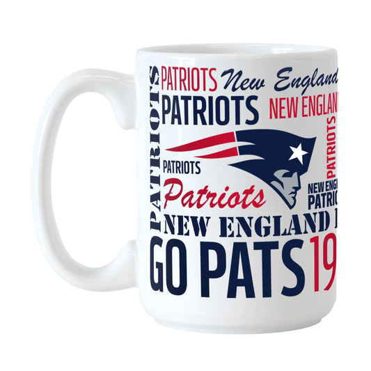 New England Patriots 15oz Spirit Sublimated Mug - Logo Brands - Flyclothing LLC