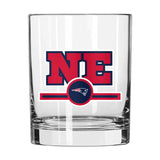 New England Patriots 14oz Letterman Rocks Glass - Logo Brands - Flyclothing LLC