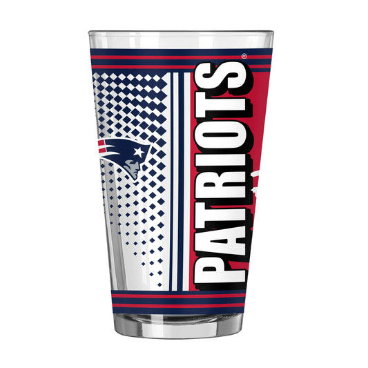 New England Patriots 16oz Hero Pint Glass - Logo Brands - Flyclothing LLC