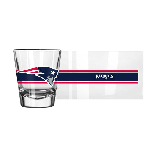 New England Patriots 2oz Stripe Shot Glass - Logo Brands - Flyclothing LLC