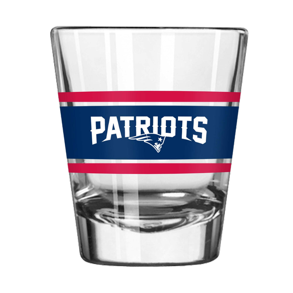 New England Patriots 2oz Stripe Shot Glass - Logo Brands - Flyclothing LLC