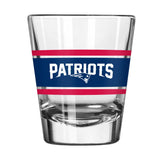 New England Patriots 2oz Stripe Shot Glass - Logo Brands - Flyclothing LLC