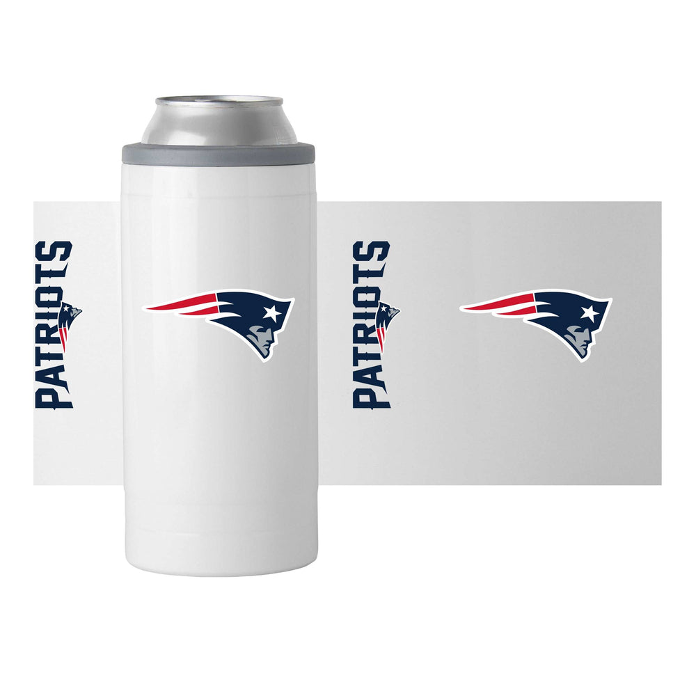 New England Patriots Gameday 12oz Slim Can Coolie - Logo Brands - Flyclothing LLC