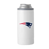 New England Patriots Letterman 12 oz Slim Can Coolie - Logo Brands - Flyclothing LLC