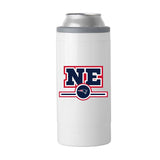 New England Patriots Letterman 12 oz Slim Can Coolie - Logo Brands - Flyclothing LLC