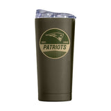 New England Patriots 20oz Badge Powder Coat Tumbler - Logo Brands - Flyclothing LLC