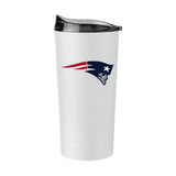 New England Patriots 20oz Swagger White Powder Coat Tumbler - Logo Brands - Flyclothing LLC