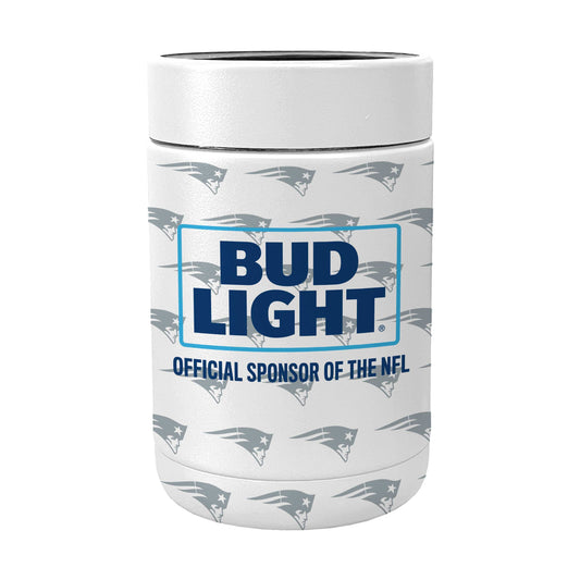 New England Patriots Budlight Powder Coat Coolie - Logo Brands - Flyclothing LLC