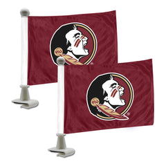 Florida State Seminoles Ambassador Car Flags - 2 Pack Mini Auto Flags, 4in X 6in - Florida State