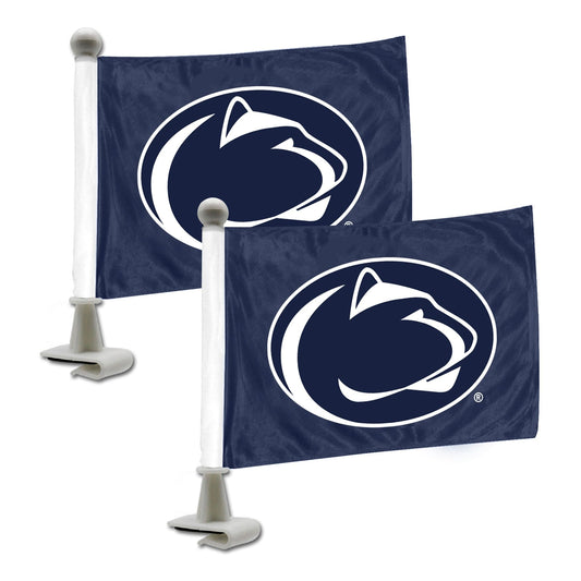Penn State Nittany Lions Ambassador Car Flags - 2 Pack Mini Auto Flags, 4in X 6in - Penn State
