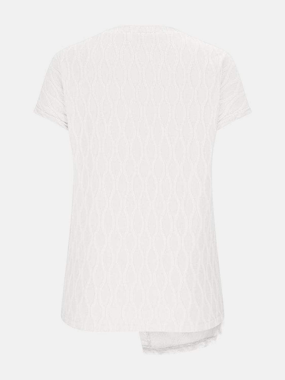 Full Size Round Neck Short Sleeve T-Shirt - Trendsi - Flyclothing LLC