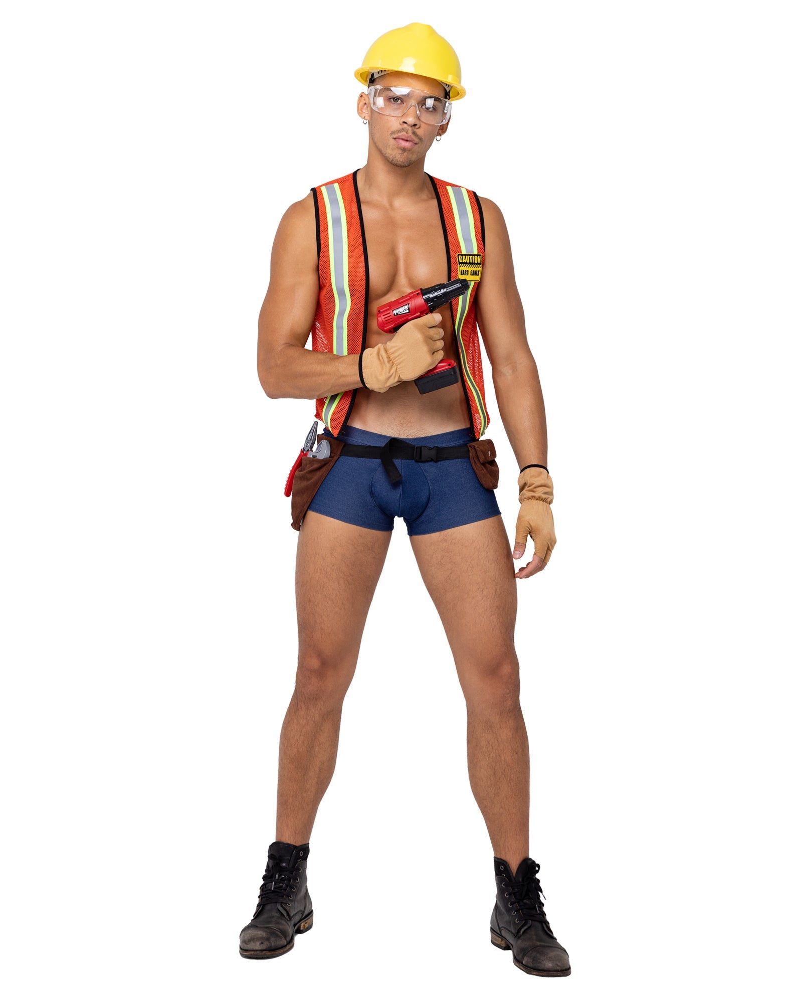 Roma Costume 5PC Mens Construction Hard-Worker Costume 6195 - Roma Costume - Flyclothing LLC