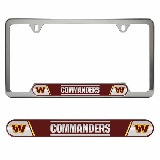 Washington Commanders Embossed License Plate Frame, 6.25in x 12.25in