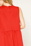 Umgee Round Neck Sleeveless Tank Dress with Pockets - Trendsi - Flyclothing LLC