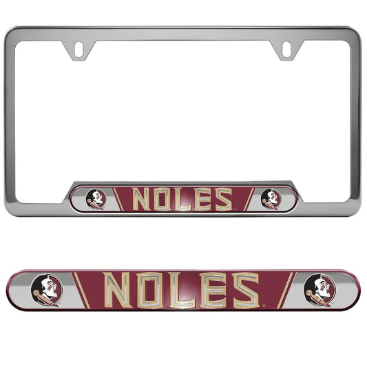 Florida State Seminoles Embossed License Plate Frame, 6.25in x 12.25in - Florida State