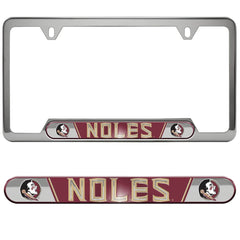 Florida State Seminoles Embossed License Plate Frame, 6.25in x 12.25in - Florida State