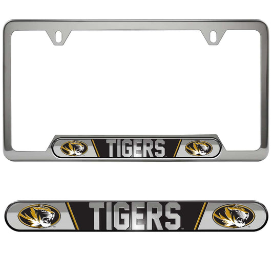 Missouri Tigers Embossed License Plate Frame, 6.25in x 12.25in - Missouri