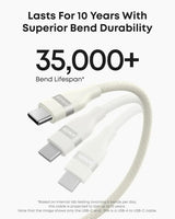 Anker USB-A to USB-C Cable (3 ft / 6 ft, Upcycled-Braided) - Anker - Flyclothing LLC
