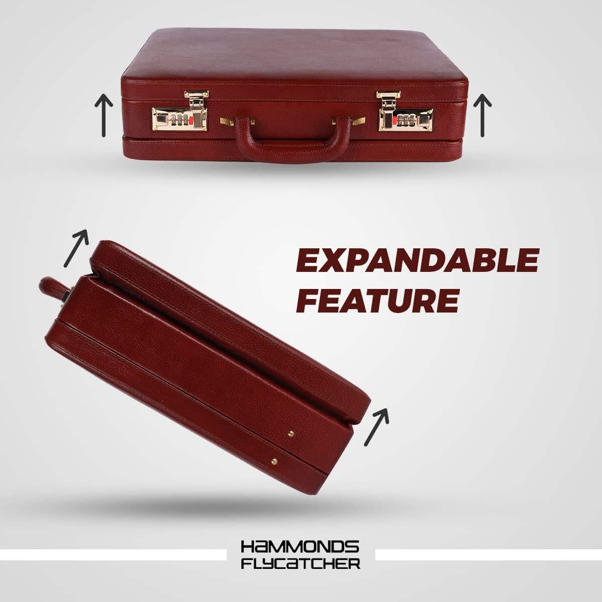 Expandable Office Suitcase Briefcase - Classy Leather Bags - Flyclothing LLC